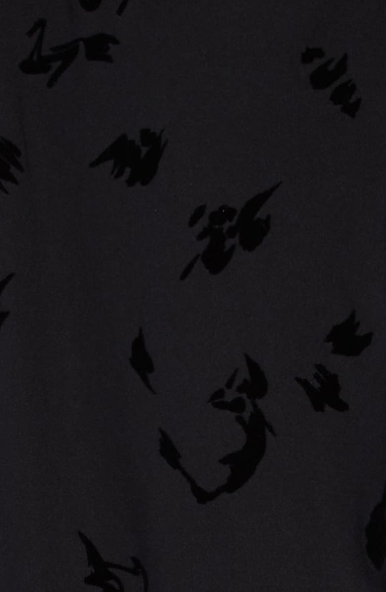 Zella Girl Kids' High Waist Flocked Leggings, Alternate, color, 