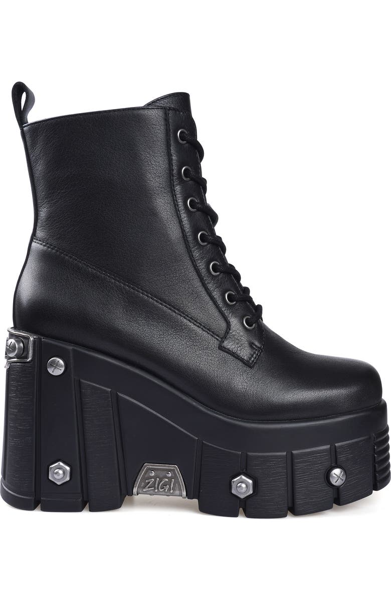 ZIGI Nefeli Wedge Combat Boot, Alternate, color,