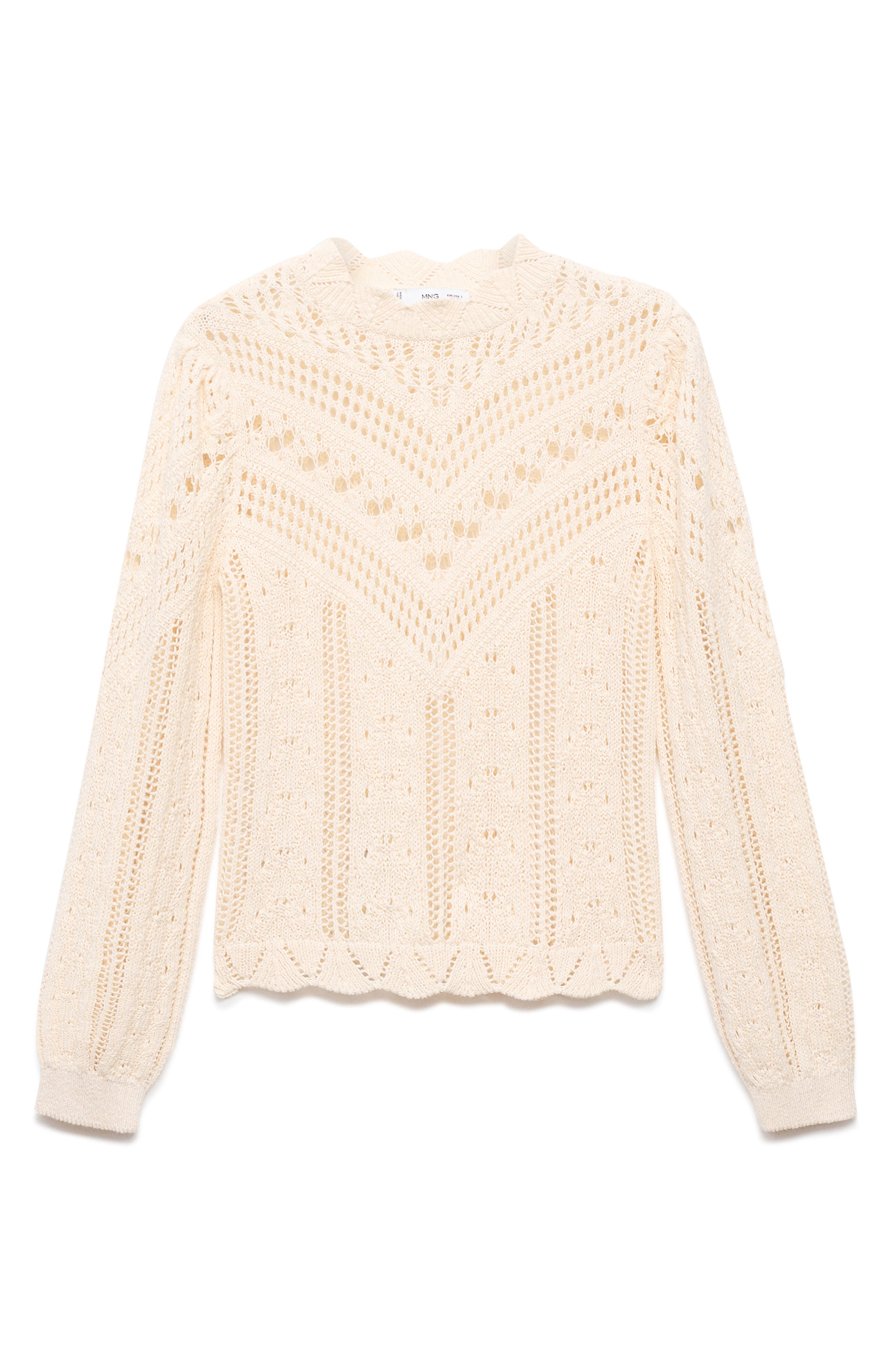 MANGO Espina Open Stitch Sweater