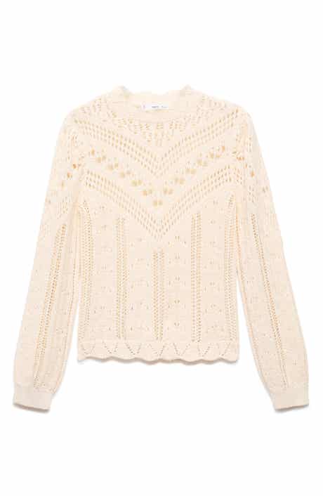 MANGO Espina Open Stitch Sweater