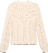 MANGO Espina Open Stitch Sweater