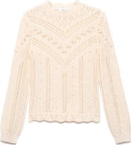 MANGO Espina Open Stitch Sweater