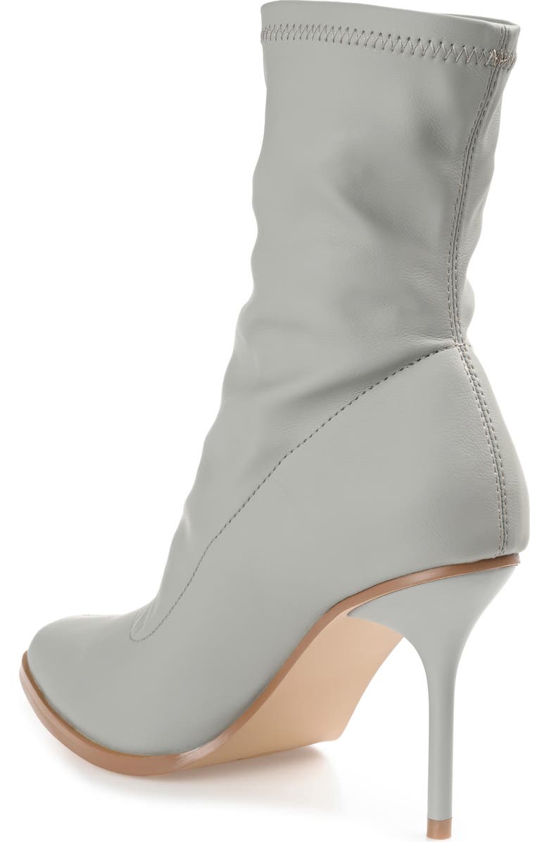 Journee Collection Gizzel Stiletto Sock Bootie, Alternate, color, Grey