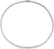 Leni James The Liz 3 Prong Graduated Tennis Necklace