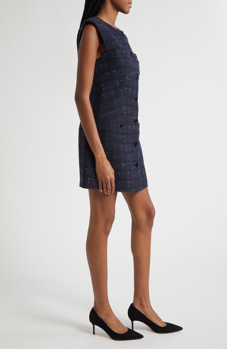 Veronica Beard Tamara Sleeveless Minidress, Alternate, color, Navy Off White