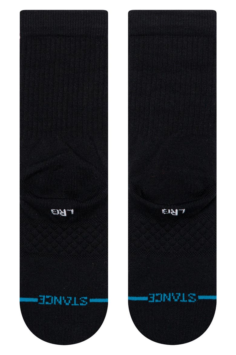 Kids' Icon Street Crew Socks, Alternate, color, BLACK
