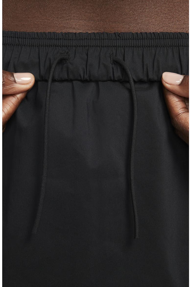 Swoosh High Rise Athletic Skirt, Alternate, color, BLACK/WHITE