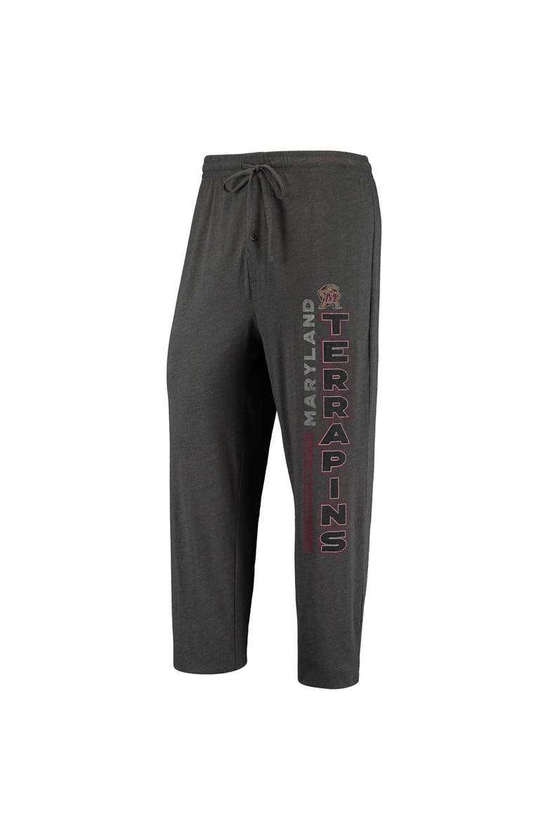 CONCEPTS SPORT Men's Concepts Sport Heathered Charcoal/Red Maryland Terrapins Meter T-Shirt & Pants Sleep Set, Alternate, color, 