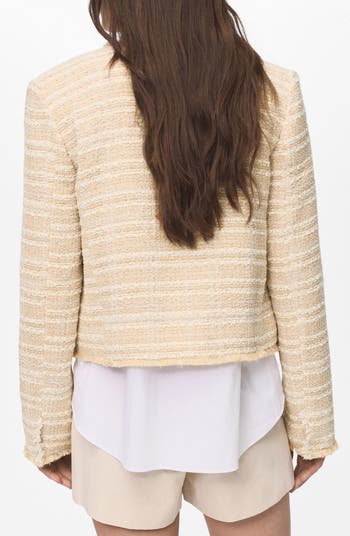 MANGO Tweed Jacket Nordstrom