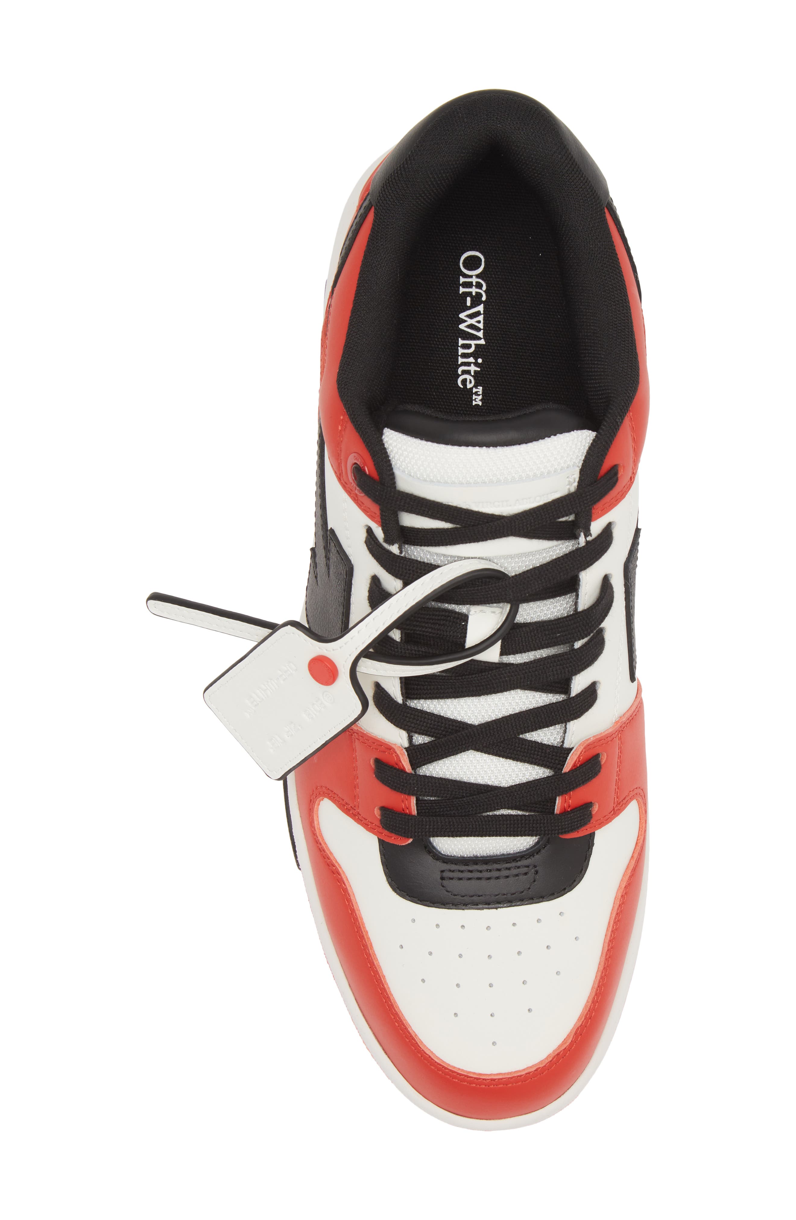 Off-White Out of Office Low Top Sneaker, Alternate, color, Red Black
