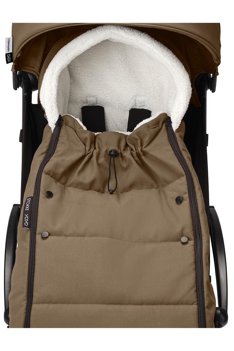 YOYO Water Repellent Footmuff, Alternate, color, TOFFEE