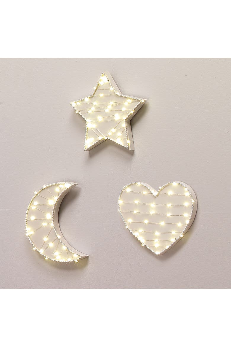 Signature Moon LED Light Up Wall Decor/Wall Hanging, Alternate, color, Cream