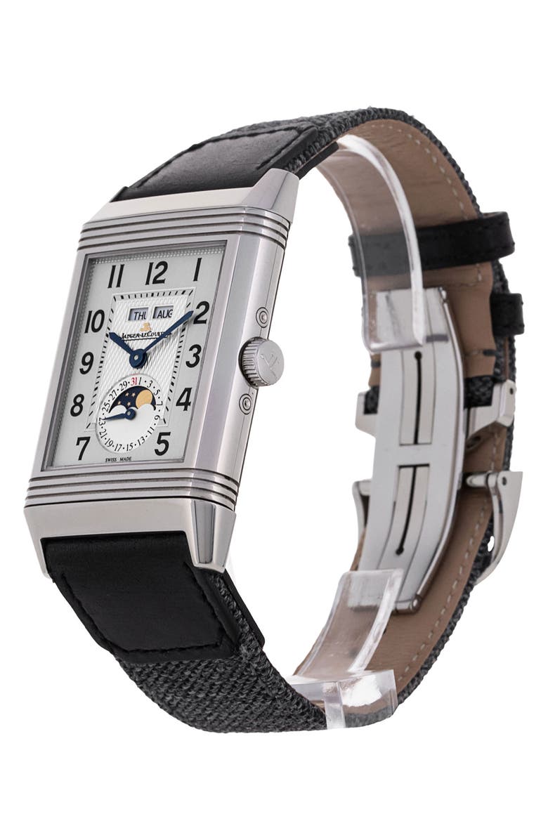 Watchfinder & Co. Jaeger-LeCoultre Preowned 2019 Reverso Grande Calendar Webbing Strap Watch, 30mm, Alternate, color,