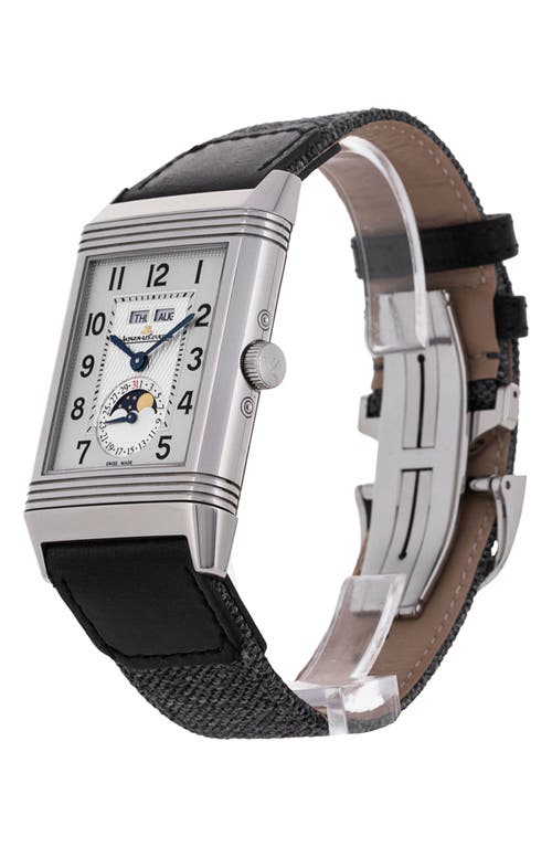 WATCHFINDER & CO. WATCHFINDER & CO. JAEGER-LECOULTRE PREOWNED 2019 REVERSO GRANDE CALENDAR WEBBING STRAP WATCH, 30MM