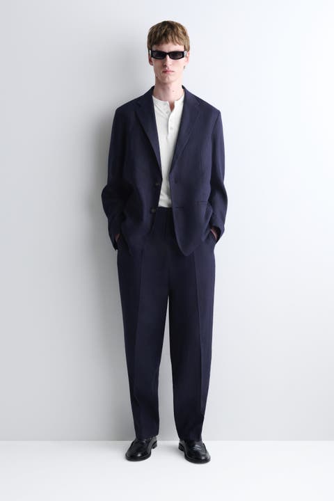 Relaxed Linen Tapered Pants