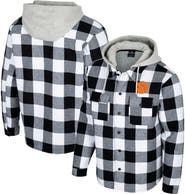 COLOSSEUM Men's Colosseum Black/White Clemson Tigers Buffalo Plaid Full-Zip Jacket