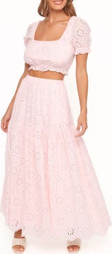 Petal & Pup Angelina Cotton Midi Skirt Set