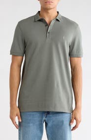 AllSaints Form Cotton Polo