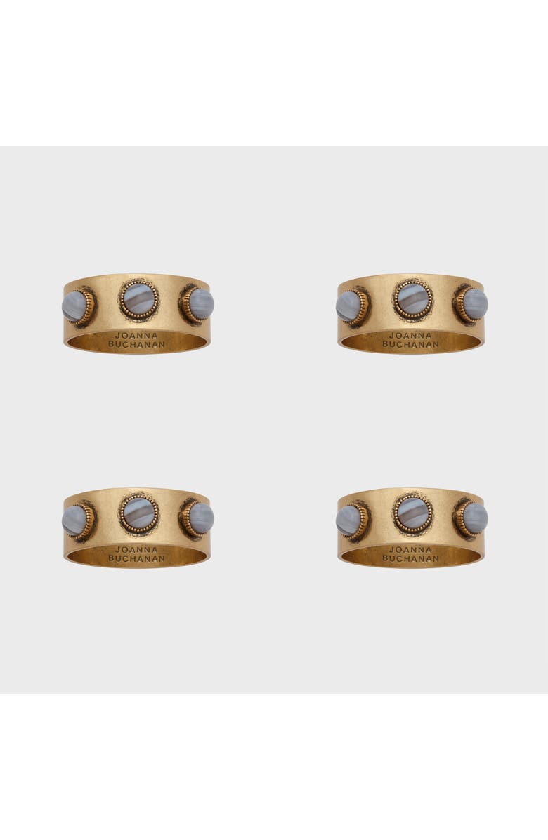 Joanna Buchanan Cabochon napkin rings, set of four, Alternate, color,