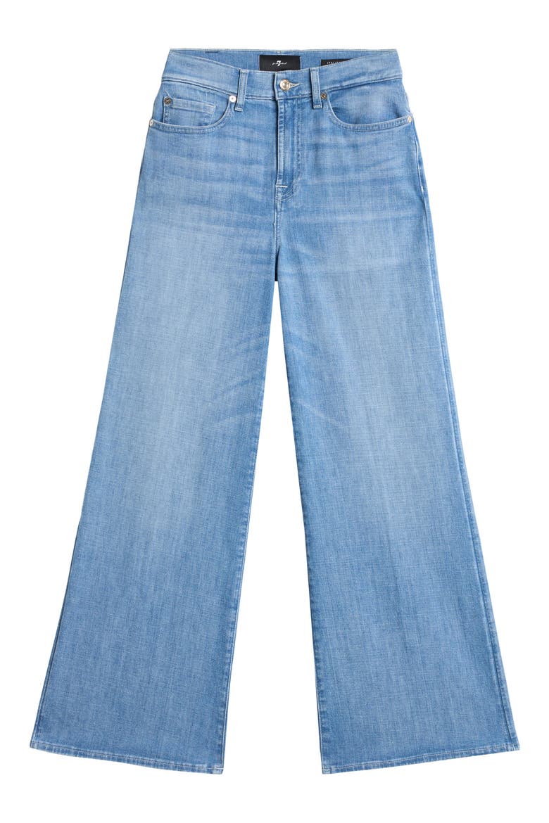 Lotta High Waist Ankle Wide Leg Jeans, Alternate, color, GLISTEN