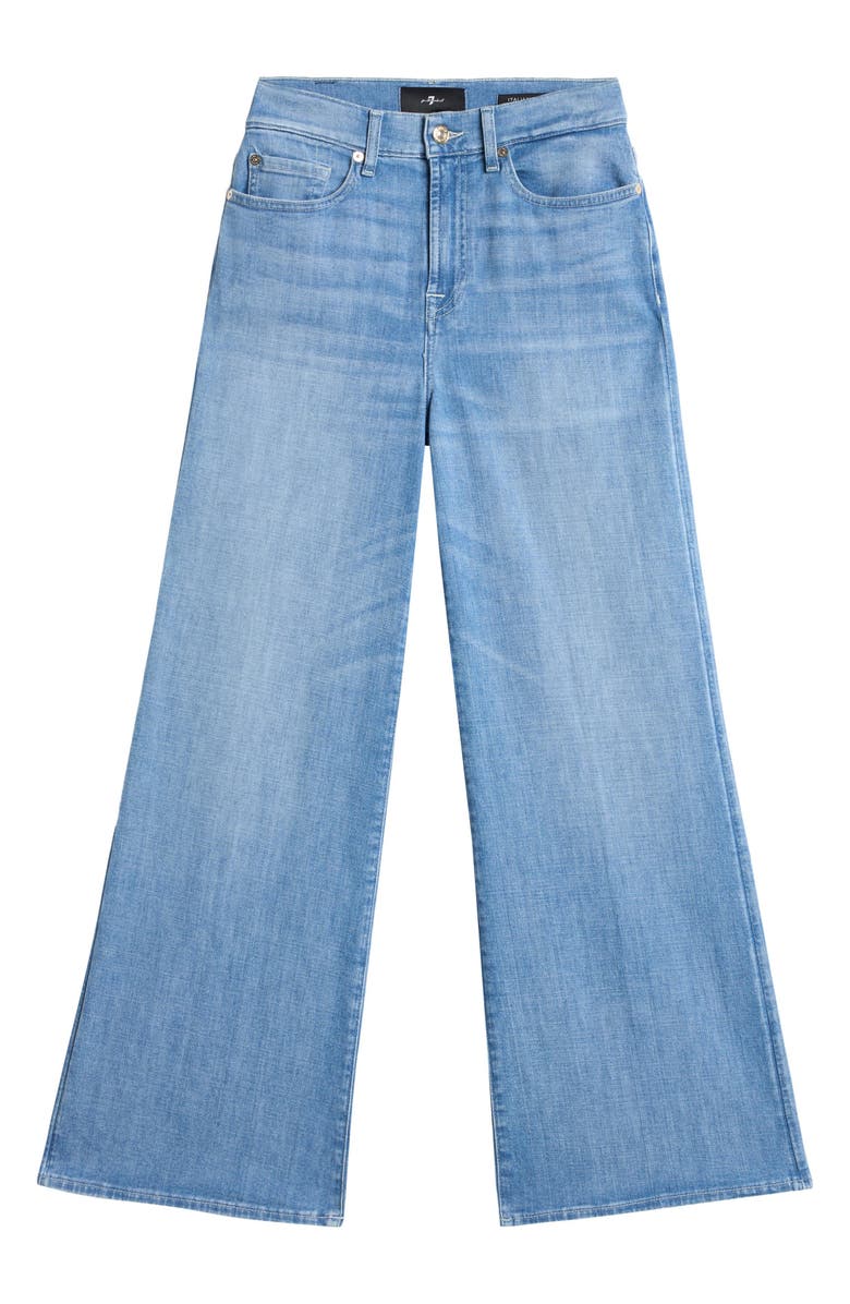 7 For All Mankind Lotta High Waist Ankle Wide Leg Jeans, Alternate, color, Glisten