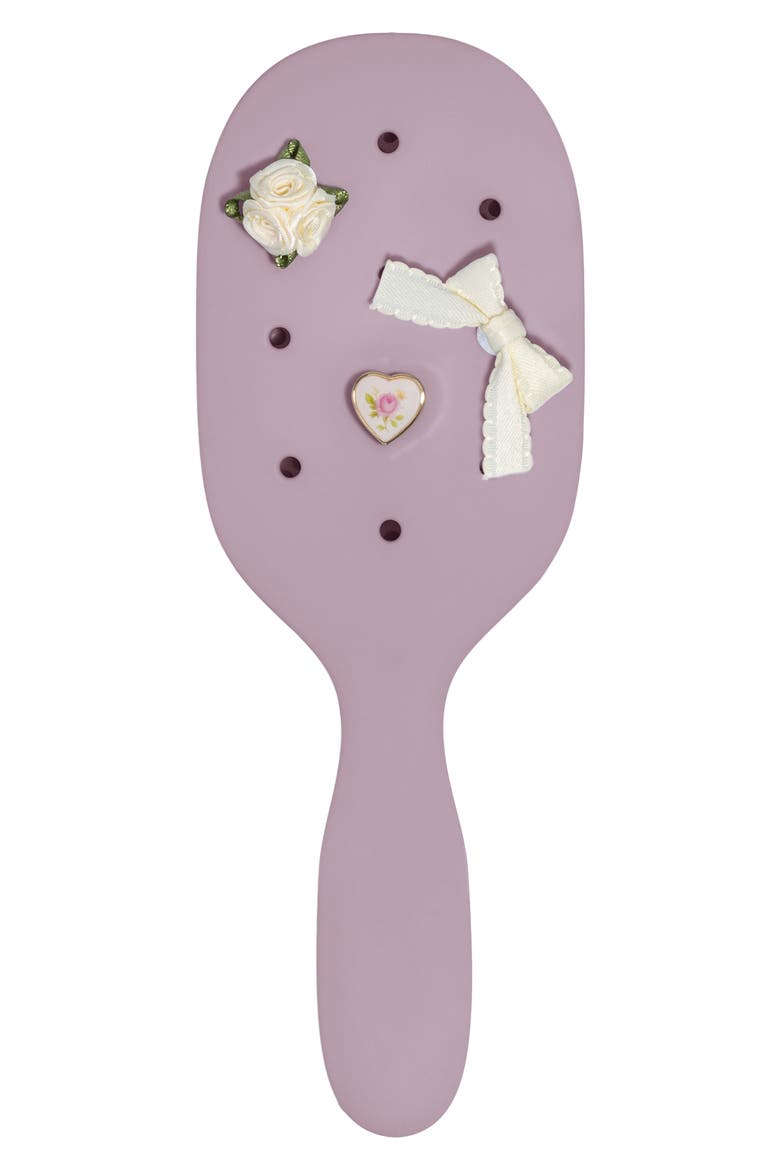 KitschPop™ Paddle Brush & Charm Set, Alternate, color, SOFT VIOLET