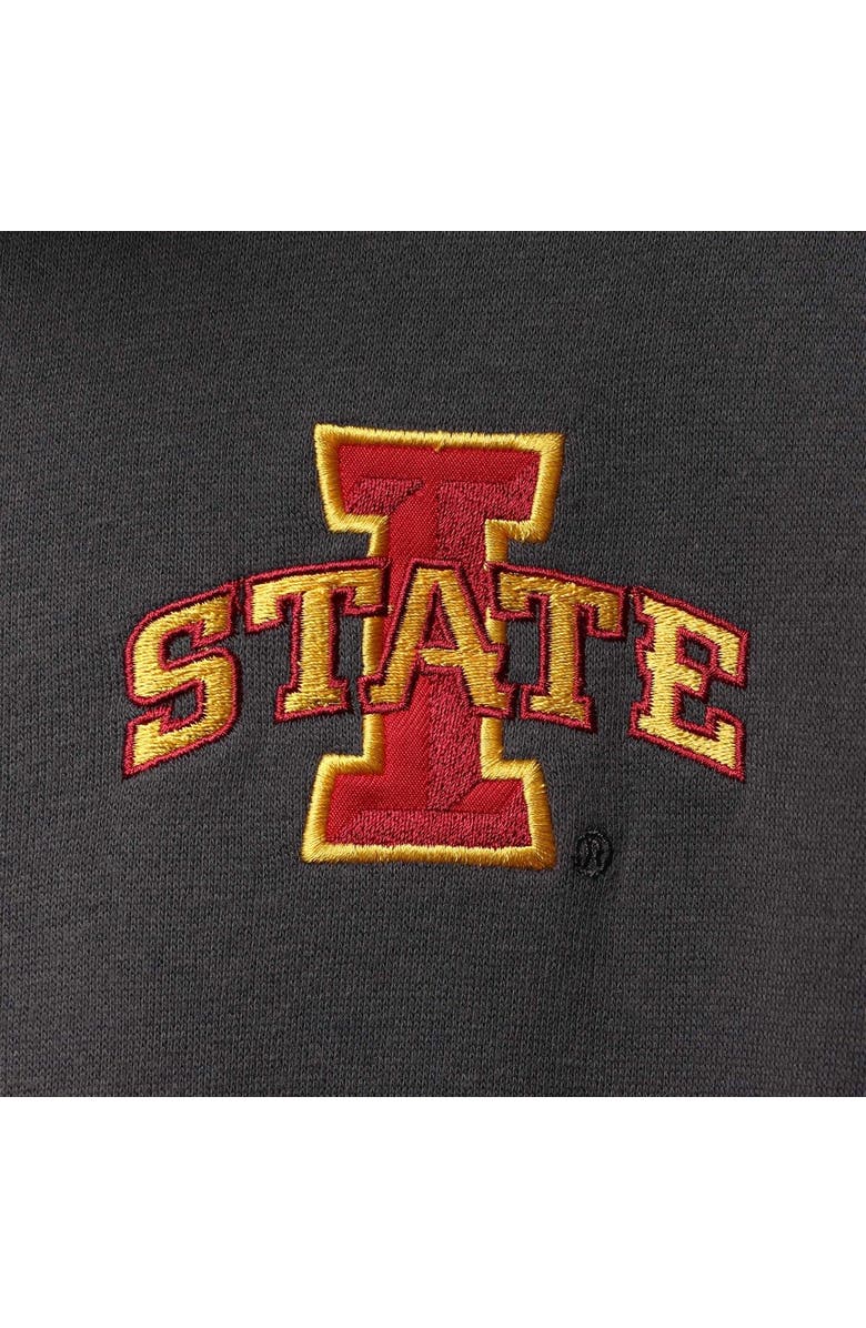 COLOSSEUM Men's Colosseum Charcoal Iowa State Cyclones Tortugas Logo Quarter-Zip Jacket, Alternate, color, Charcoal