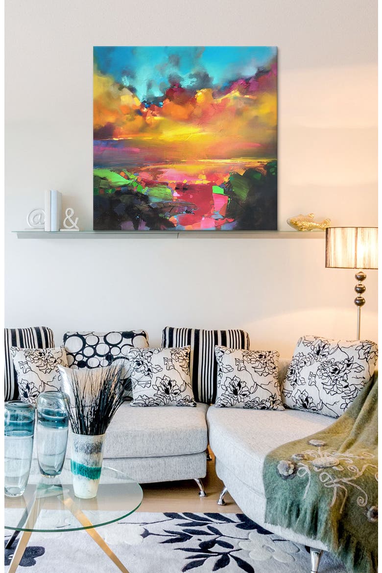 Consonance and Dissonance Canvas Wall Art - 26" x 26", Alternate, color, YELLOW