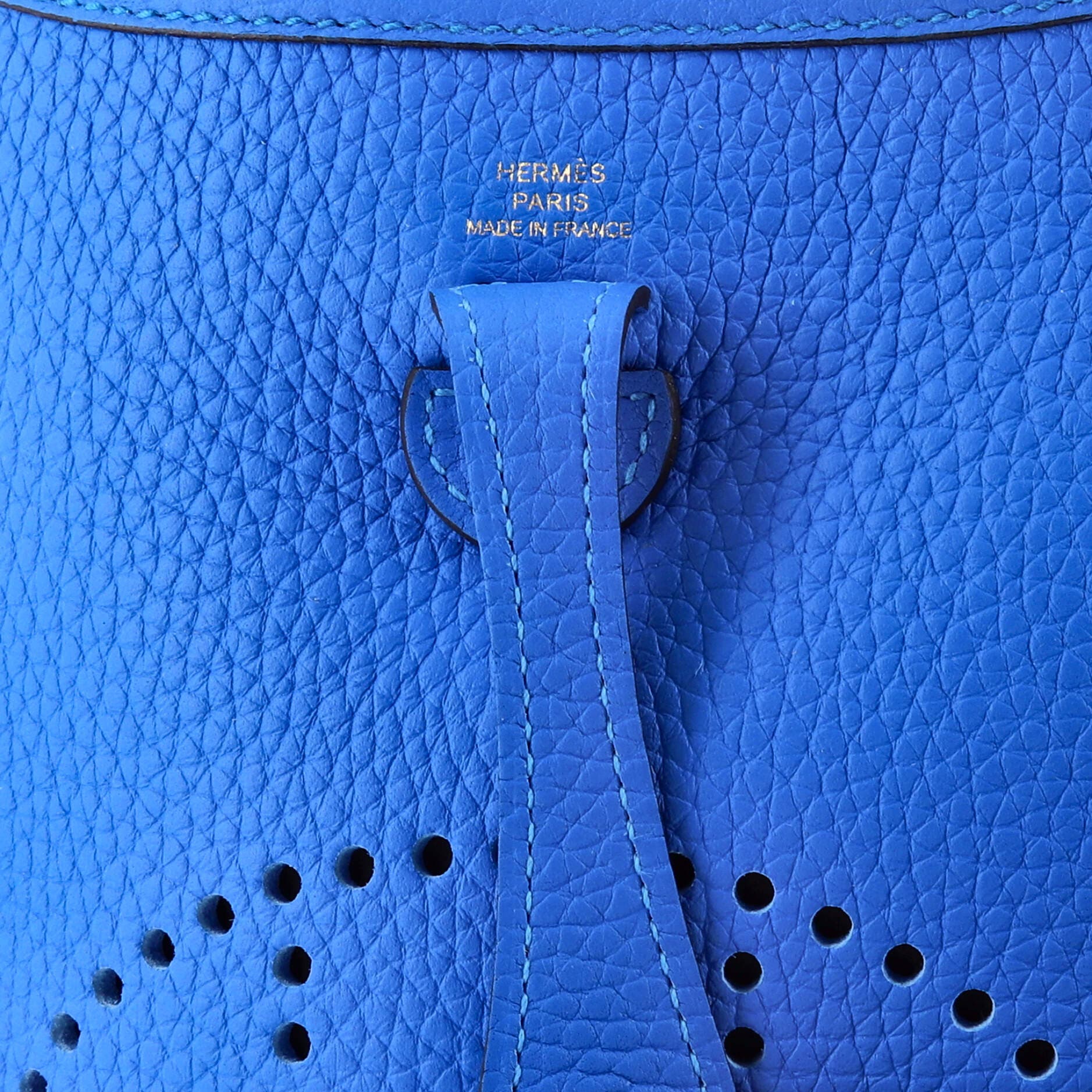 Pre-Owned Hermes Evelyne Bag Gen III Clemence TPM, Alternate, color, Bleu Hydra