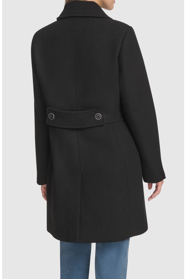 Emmeline Wool Blend Coat, Alternate, color, BLACK