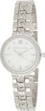 Lucky Brand Two Tone Round Bracelet Watch, 28mm x 37mm