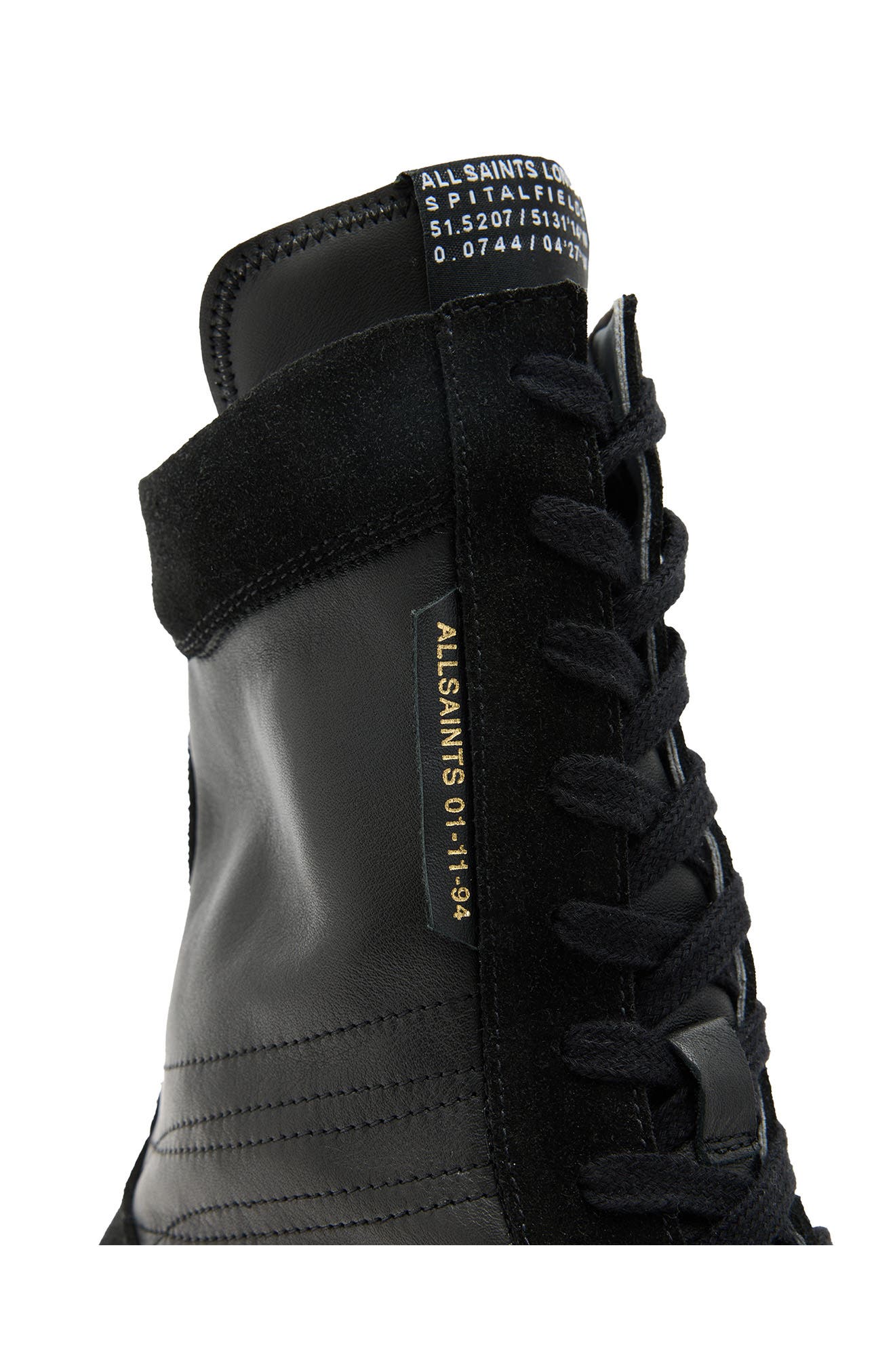 AllSaints Louise High Top Sneaker, Alternate, color, 