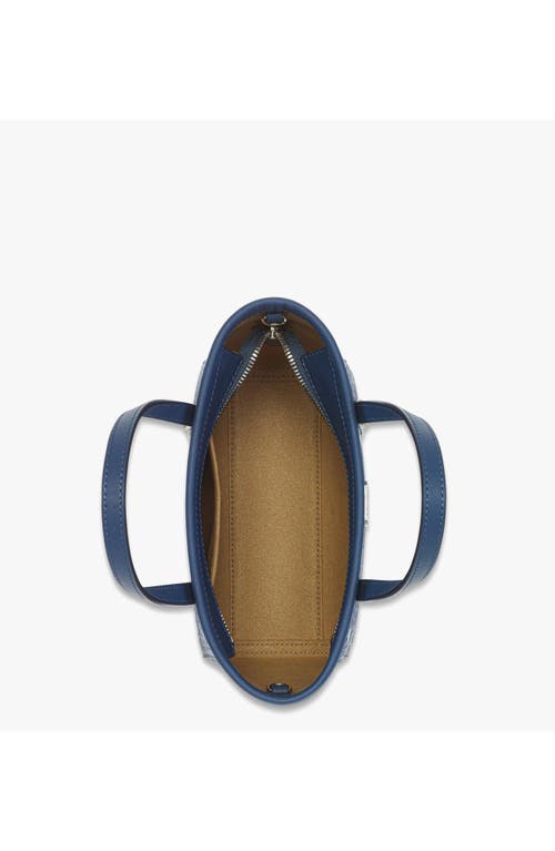 Mcm Mini Toni Top-zip Shopper In Blue