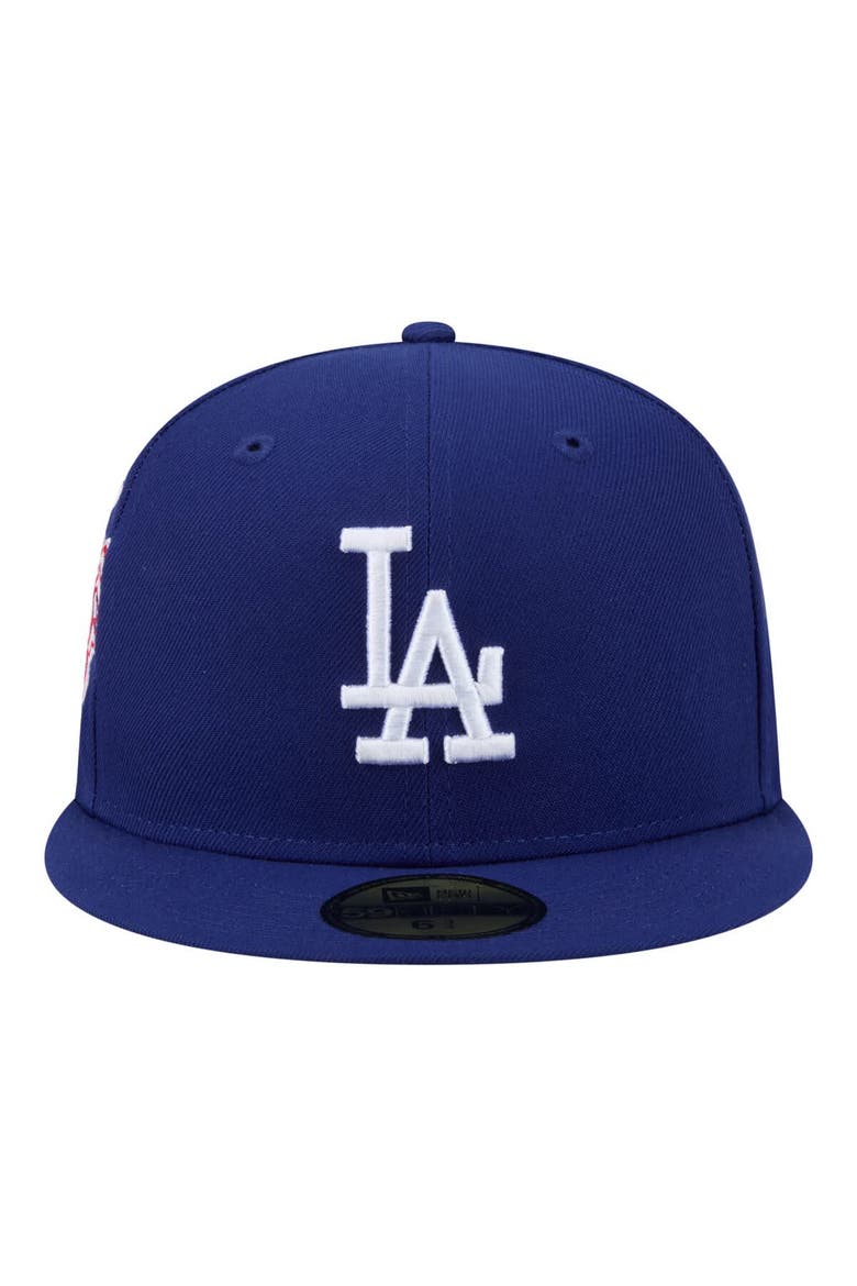 Men's New Era  Royal Los Angeles Dodgers Hidden Hit 59FIFTY Fitted Hat, Alternate, color, Royal