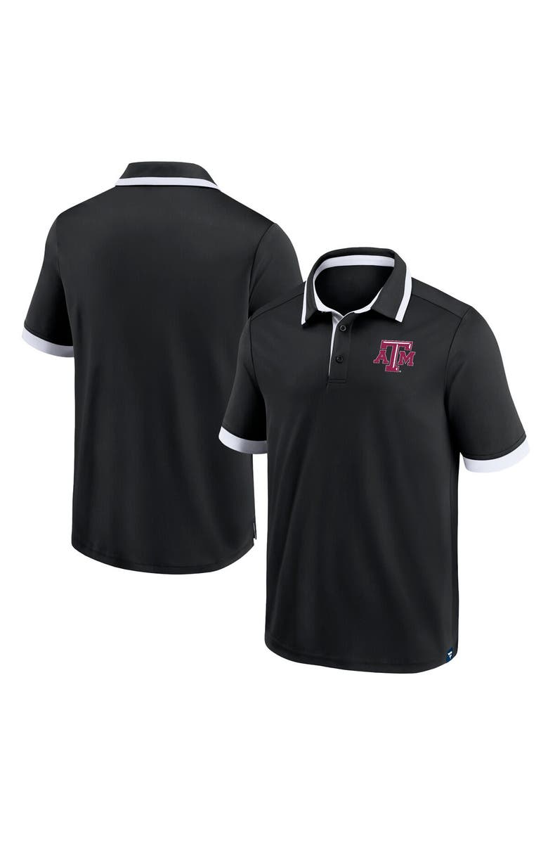 FANATICS Men's Fanatics Branded Black Texas A&M Aggies Color Block Polo, Main, color, 