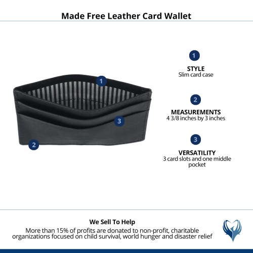 Made Free Leather Card Wallet In Black