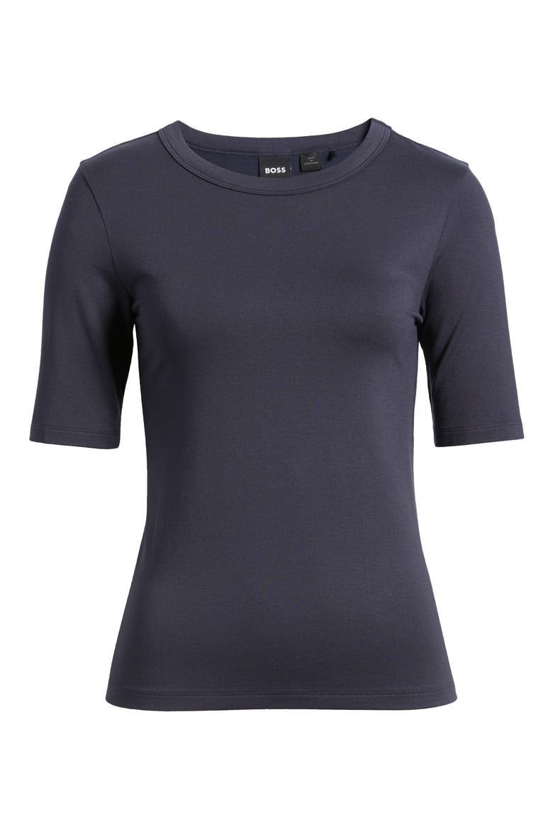 Efita Crewneck T-Shirt, Alternate, color, CLEAN NAVY