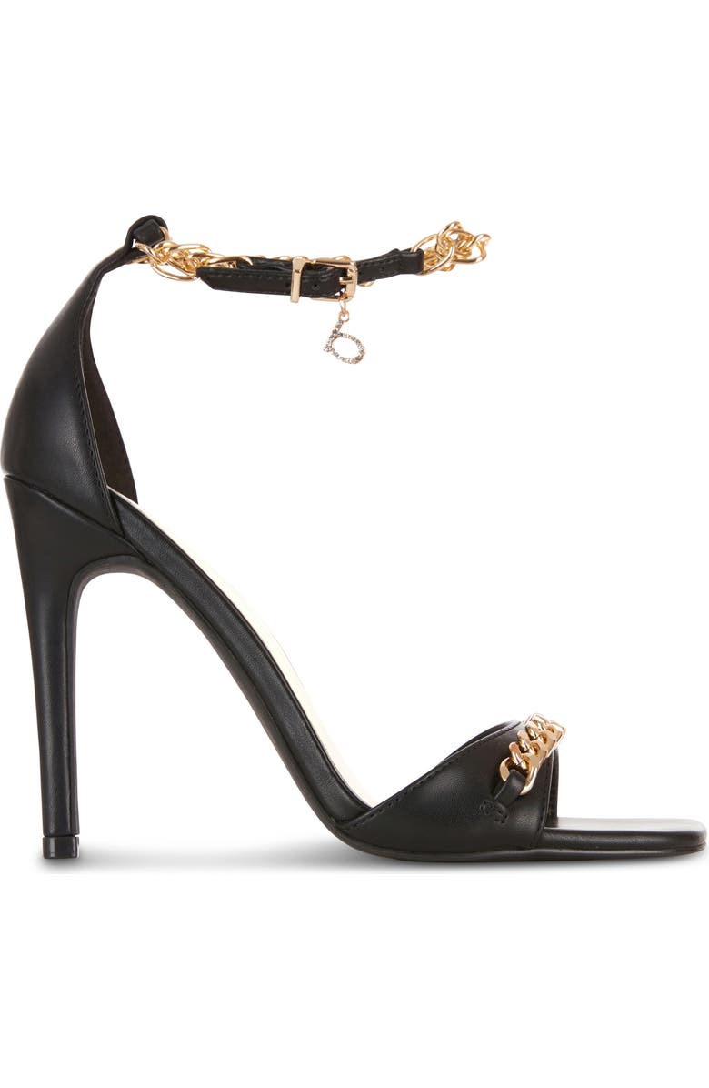 bebe Chain Trim Stiletto Sandal, Main, color,