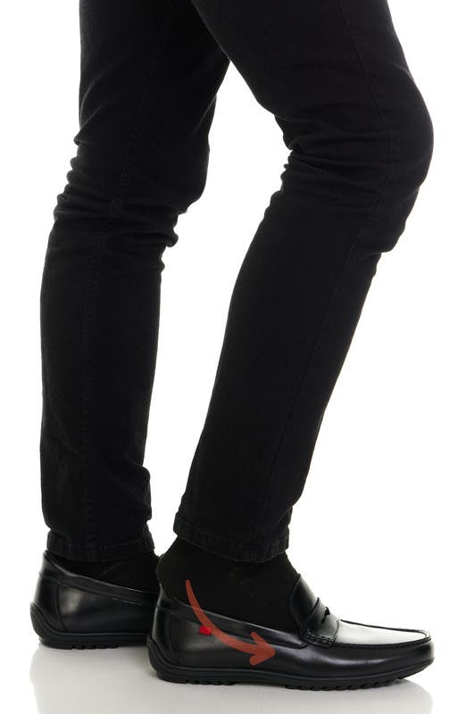 Marc Joseph New York John Street Hands Free Technology Leather Penny Loafer, Alternate, color, Black Napa Leather