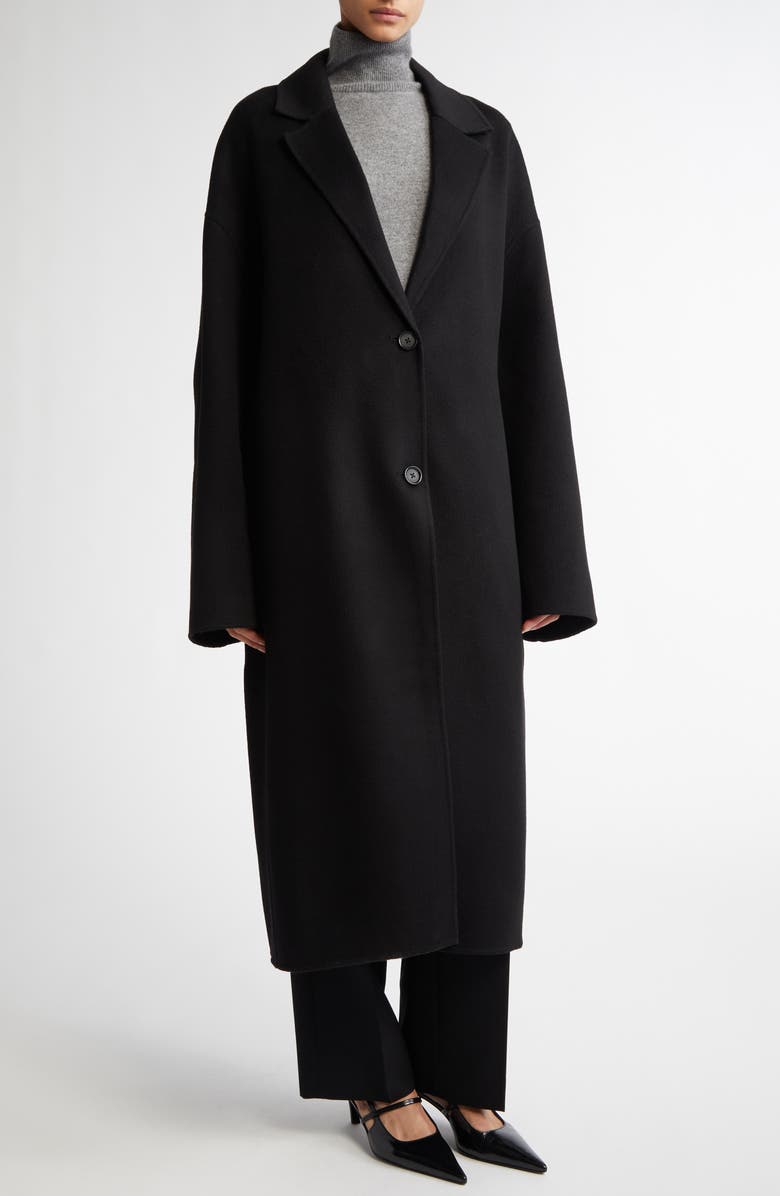 TOTEME Double Face Wool Cocoon Coat, Alternate, color,