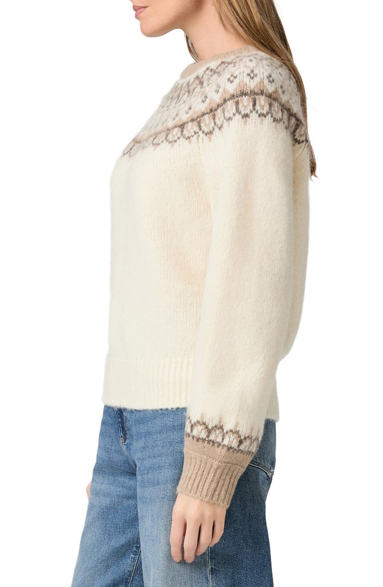 PAIGE Misha Fair Isle Sweater, Alternate, color, Ivory Multi