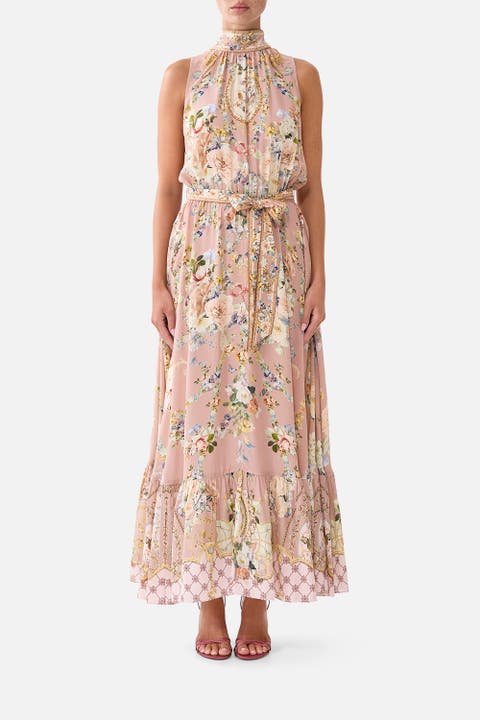 Necktie Dress With Elasticated Waist