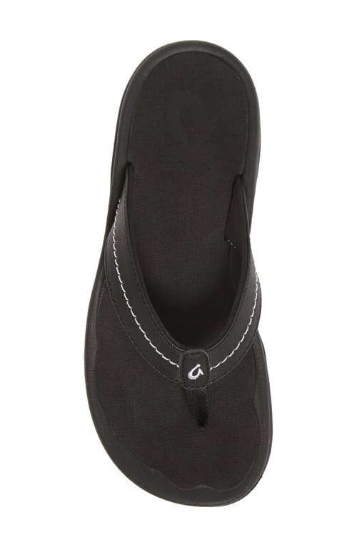 Olukai Ohana Flip Flop In Black
