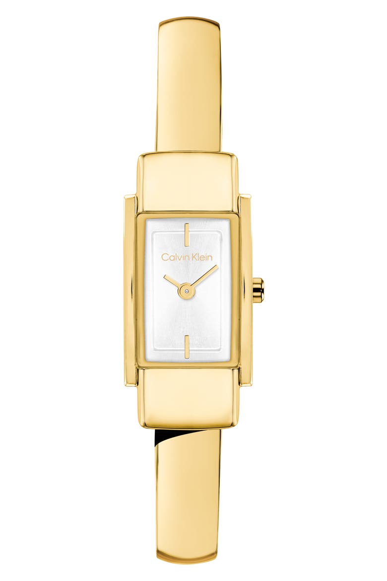 Moderne Rectangle Bangle Watch, 15mm, Main, color, WHITE
