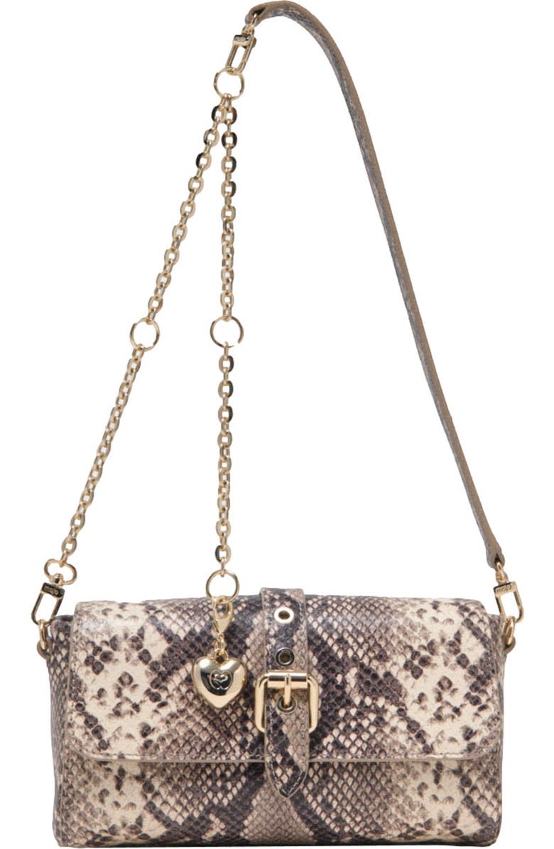 maje Python-effect Miss M Walk bag, Main, color, Natural Snake Print