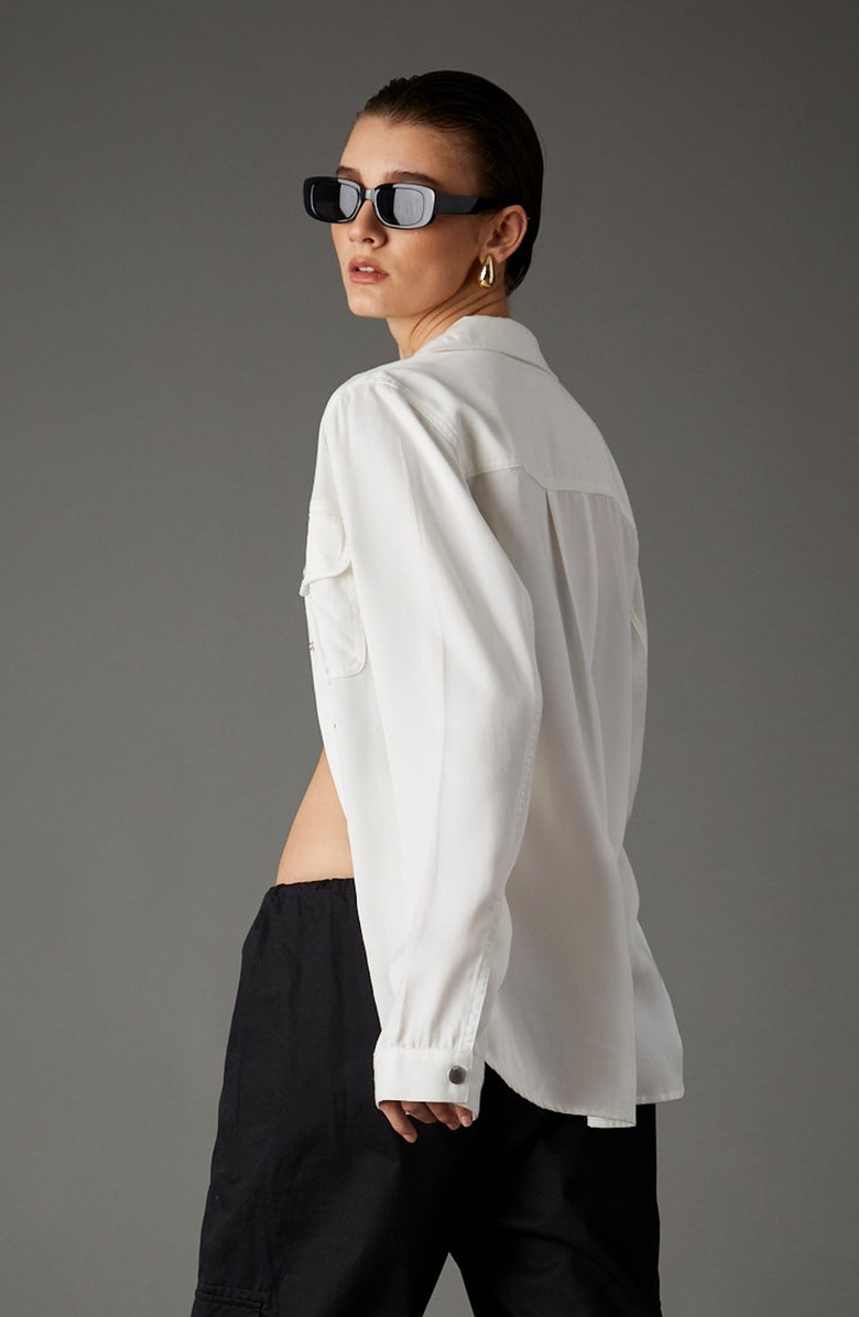 BLUE REVIVAL Your Favorite Tencel Shirt, Alternate, color, White