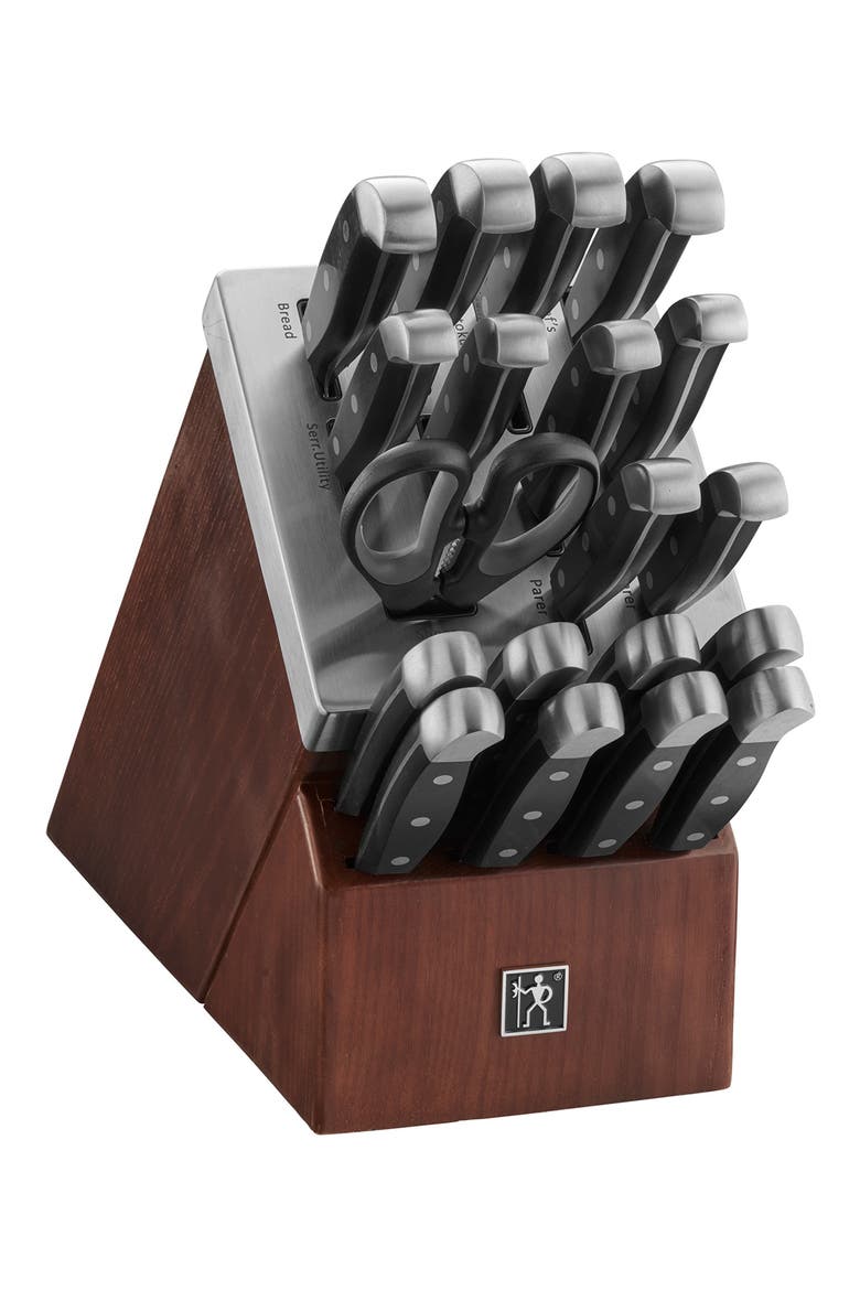 Statement Knife Block 20-Piece Set, Main, color, STAINLESS STEEL