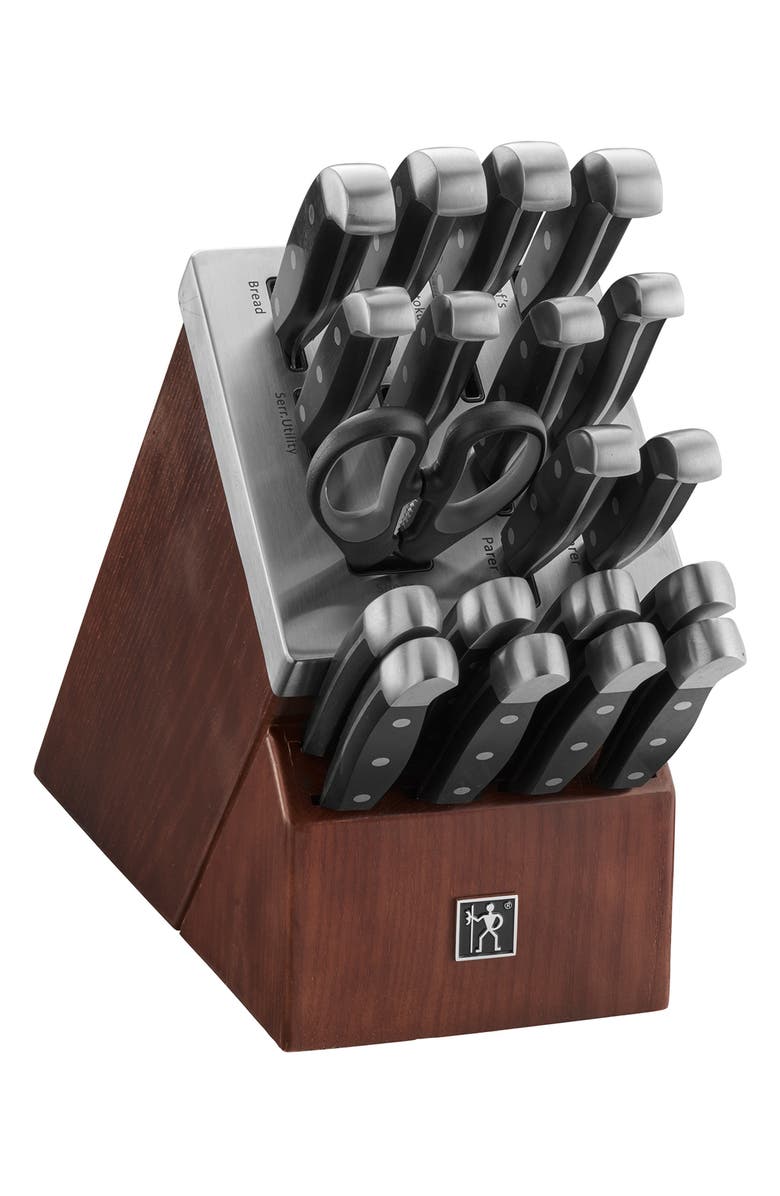 HENCKELS CUTLERY Statement Knife Block 20-Piece Set, Main, color, Stainless Steel