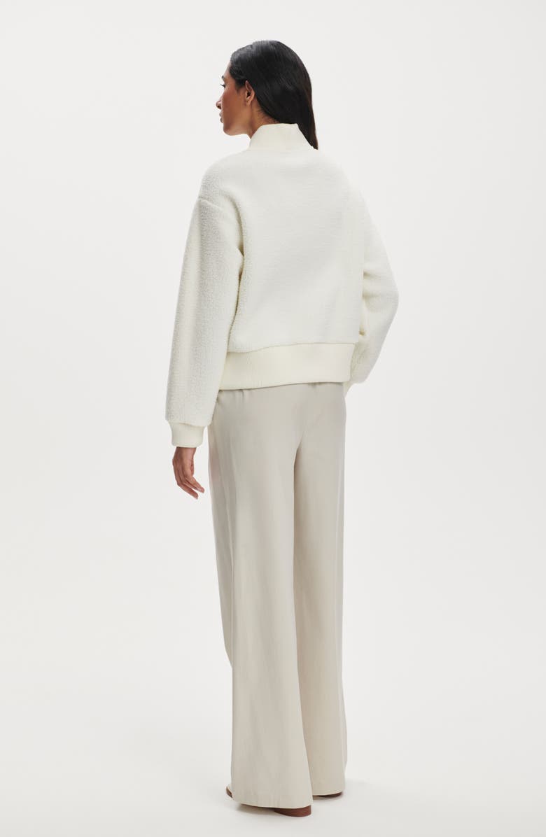 Varley Mumford Half Zip Fleece Pullover, Alternate, color, Egret