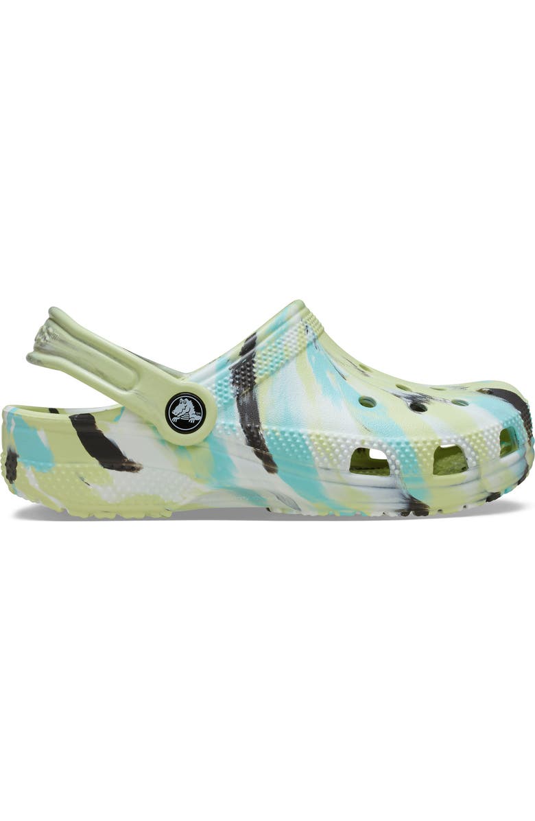 CROCS Kids' Classic Marbled Clog, Alternate, color, Frothy Green/Multi